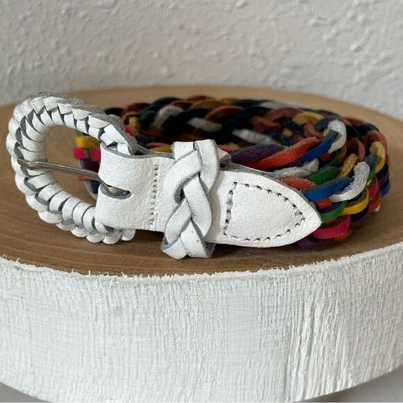 Capezio Woven Leather Belt Size S EUC - Picture 1 of 5